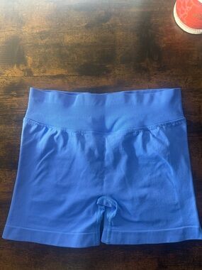 Women's High-Waist Seamless “butt lift” Shorts - Blue